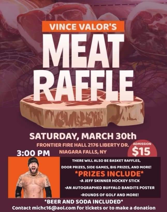 Meat Raffle for Vince Valor